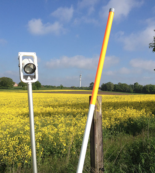 tachymetrische Messung im ländlichen Bereich